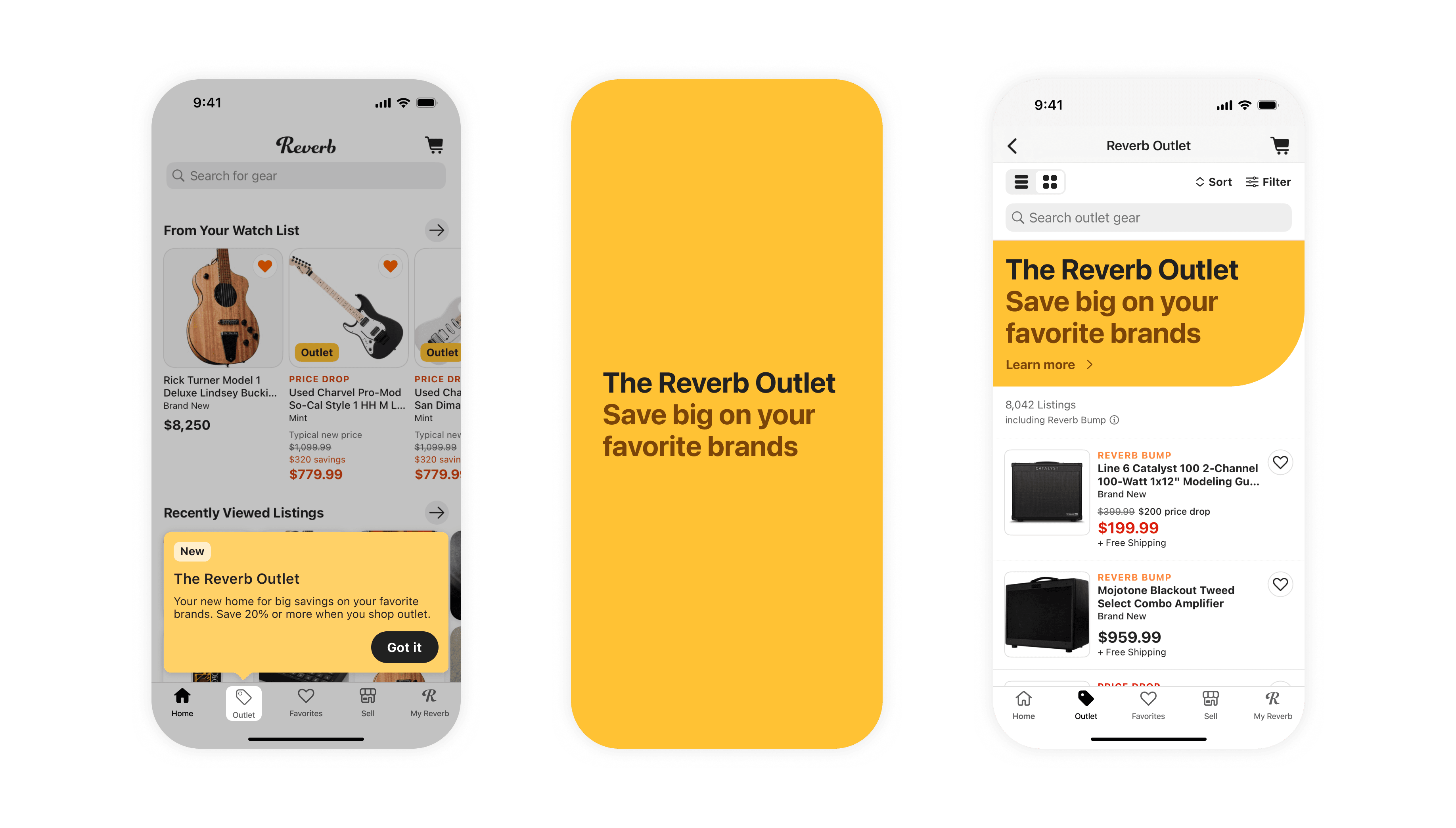 Reverb Outlet on iOS