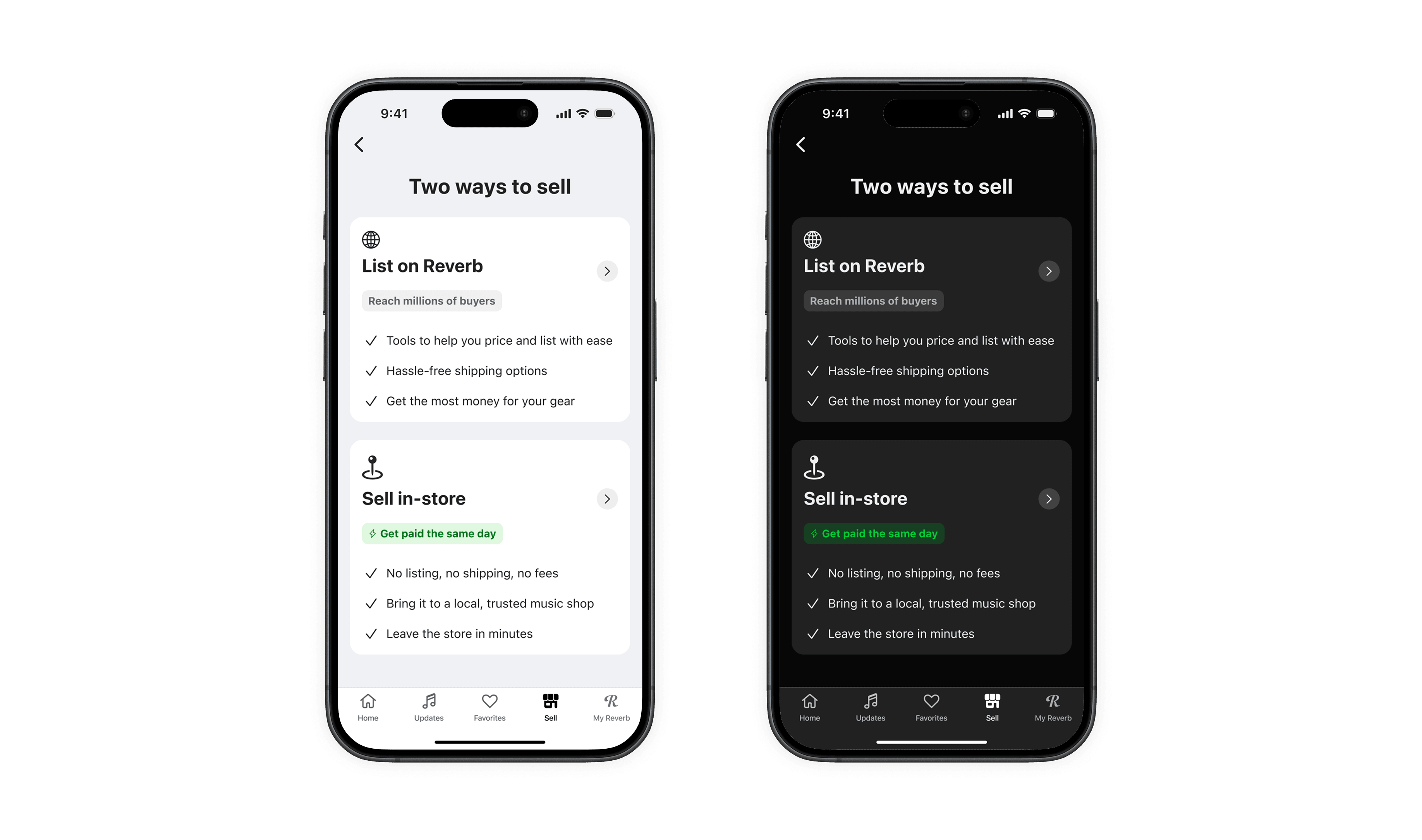 Sell in-store on iOS
