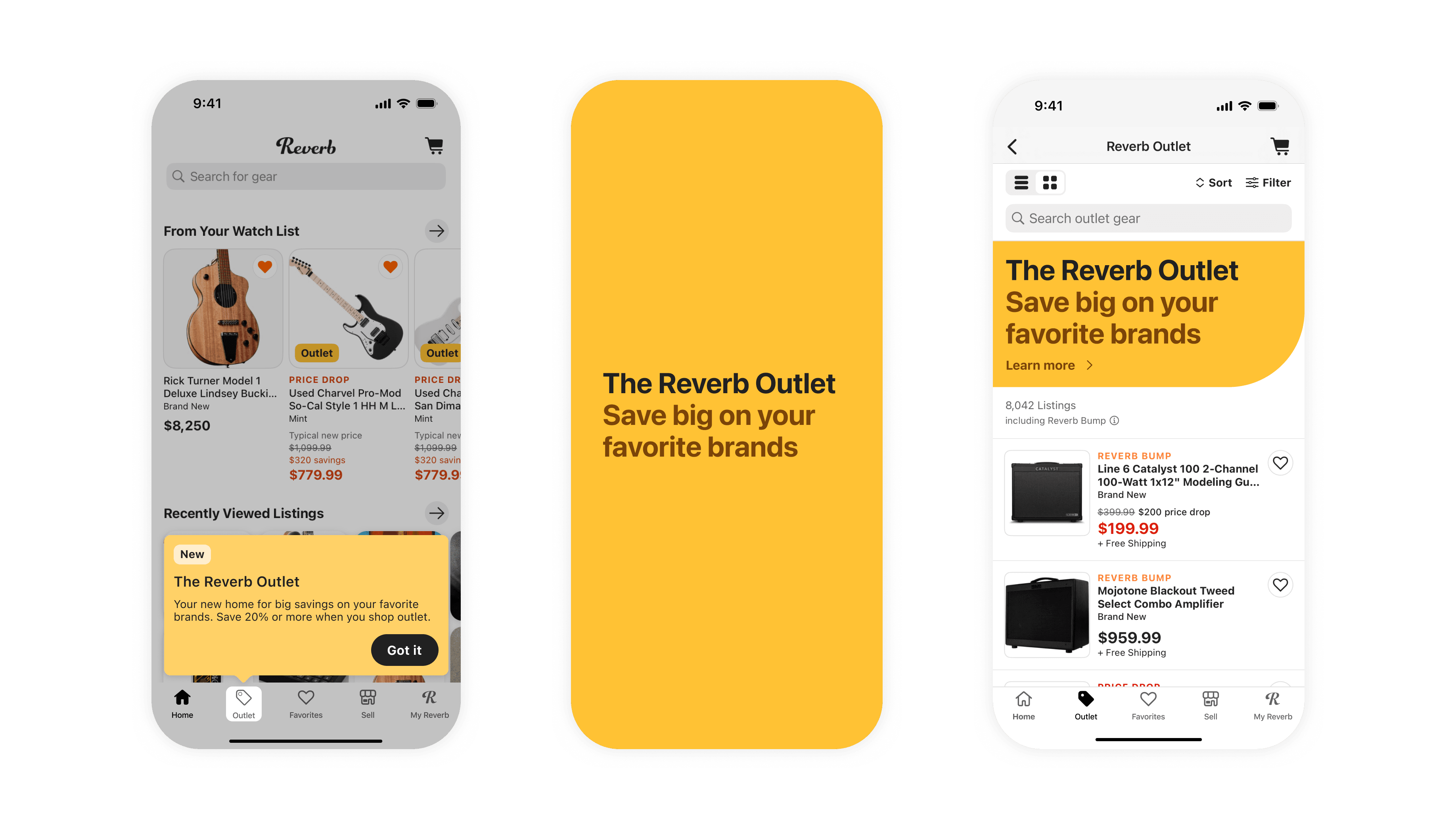 Reverb Outlet on iOS