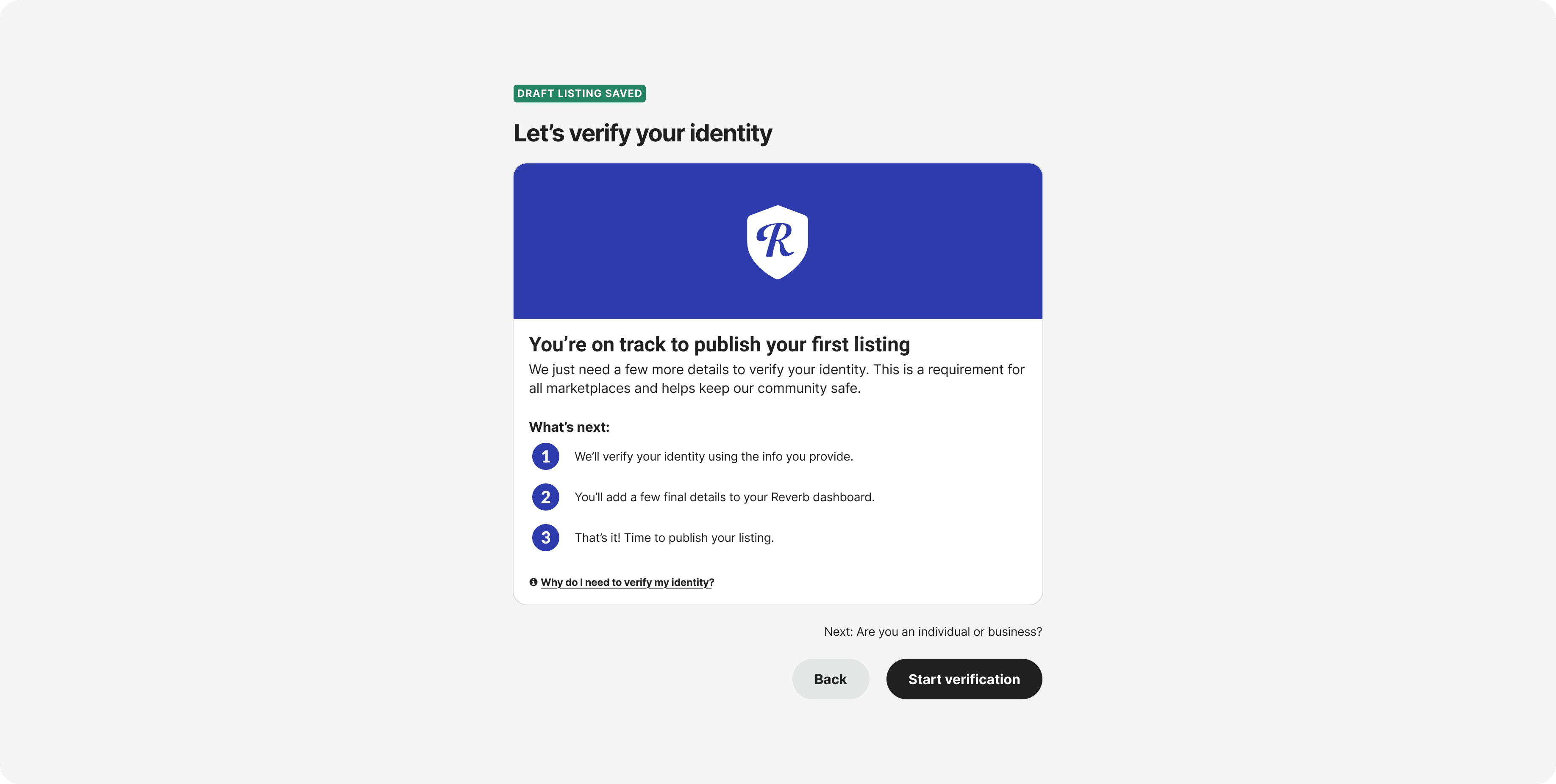 Seller Identity Verification