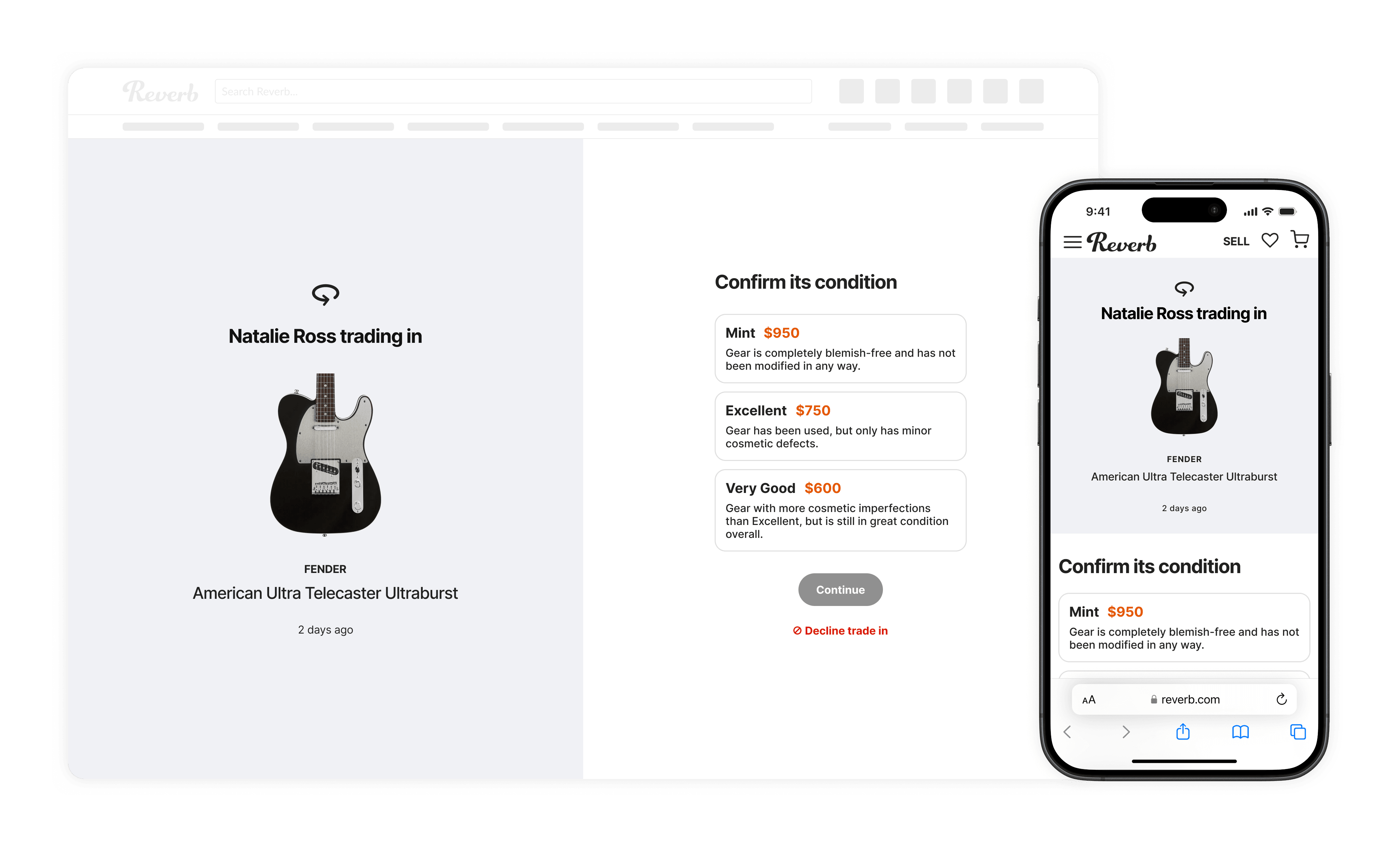 Dealer accepts or declines trade-in